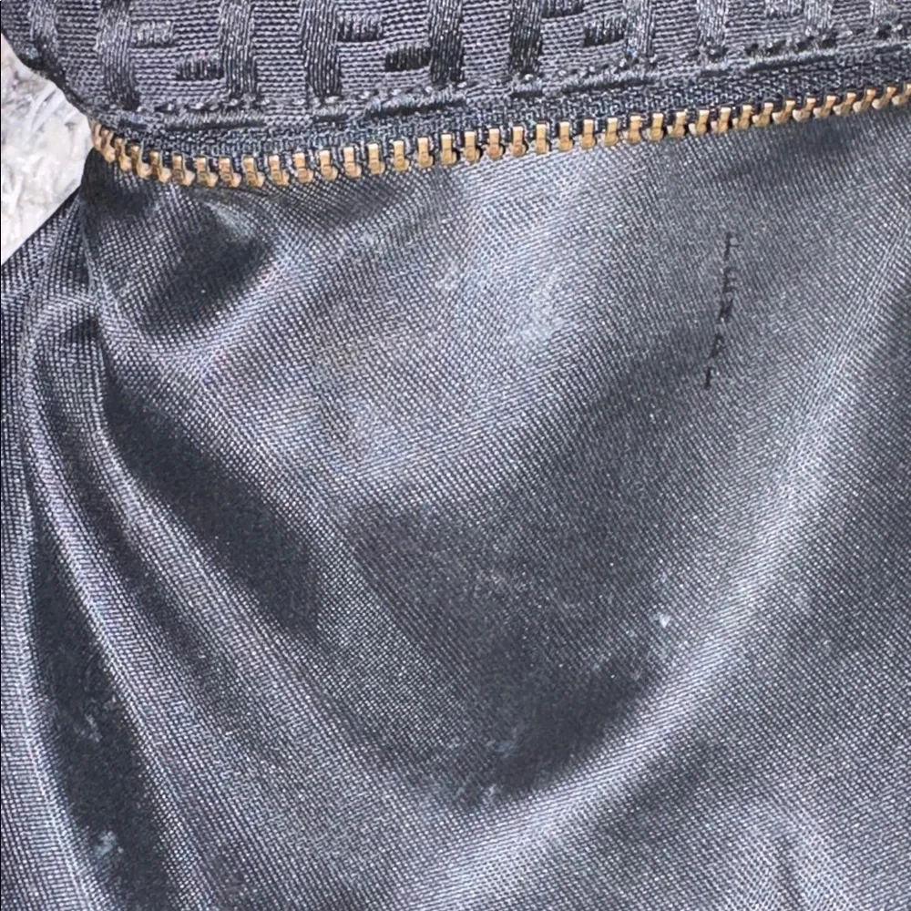 Fendi Black FF Monogram Saddle Bag - Picture 16 of 16